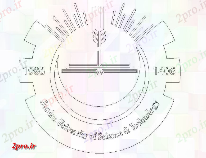 دانلود نقشه بلوک ، آرام ، نماد دانشگاه ، آموزشکده اردن علم و فن آوری طراحی لوگو  (کد131578)