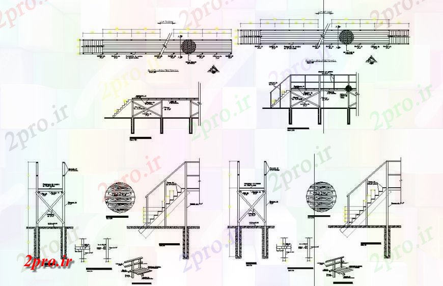 دانلود نقشه باغ جزئیات باغ  پله طراحی  اتوکد (کد131637)