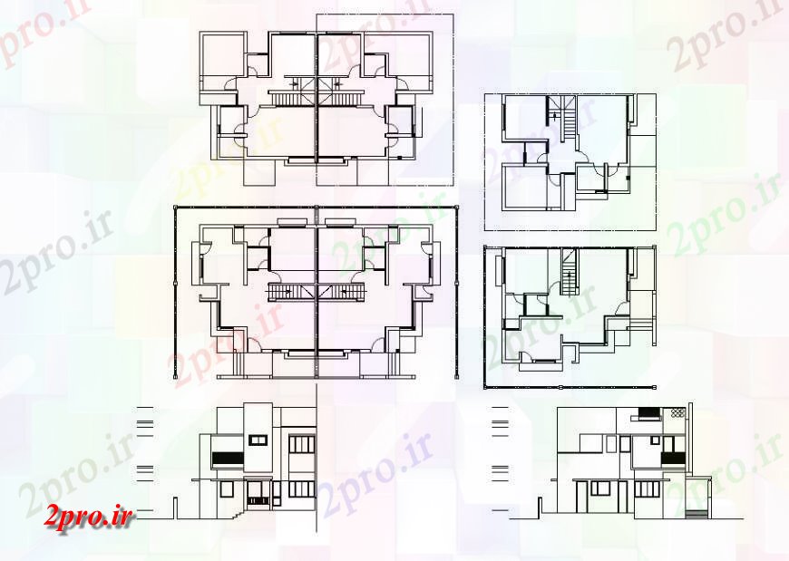 دانلود نقشه مسکونی  ، ویلایی ، آپارتمان  طرحی ساخت و ساز ویلا مدرن در  اتوکد (کد131643)