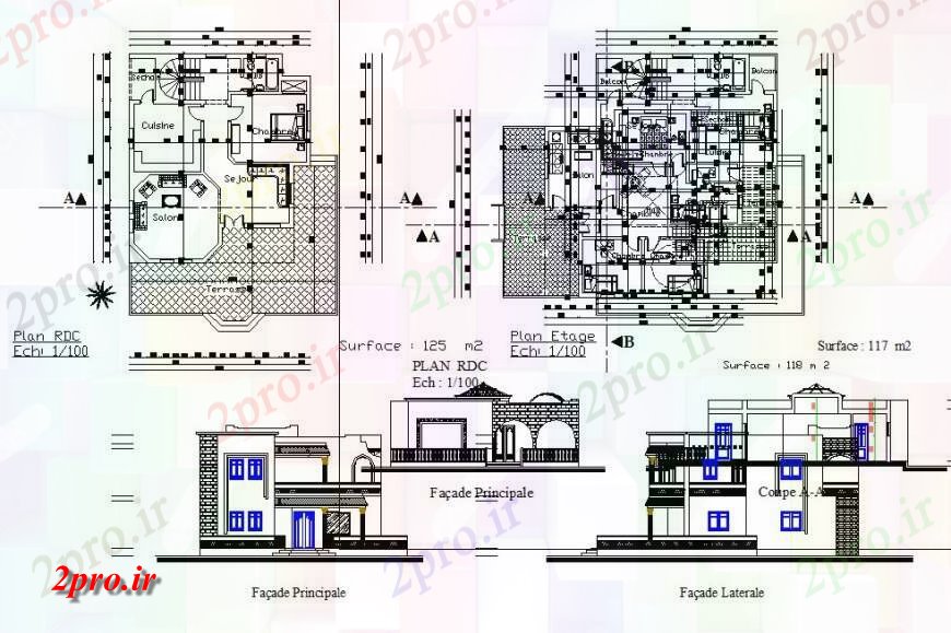 دانلود نقشه مسکونی  ، ویلایی ، آپارتمان  ویلا سنتی جزئیات کار  اتوکد (کد131651)