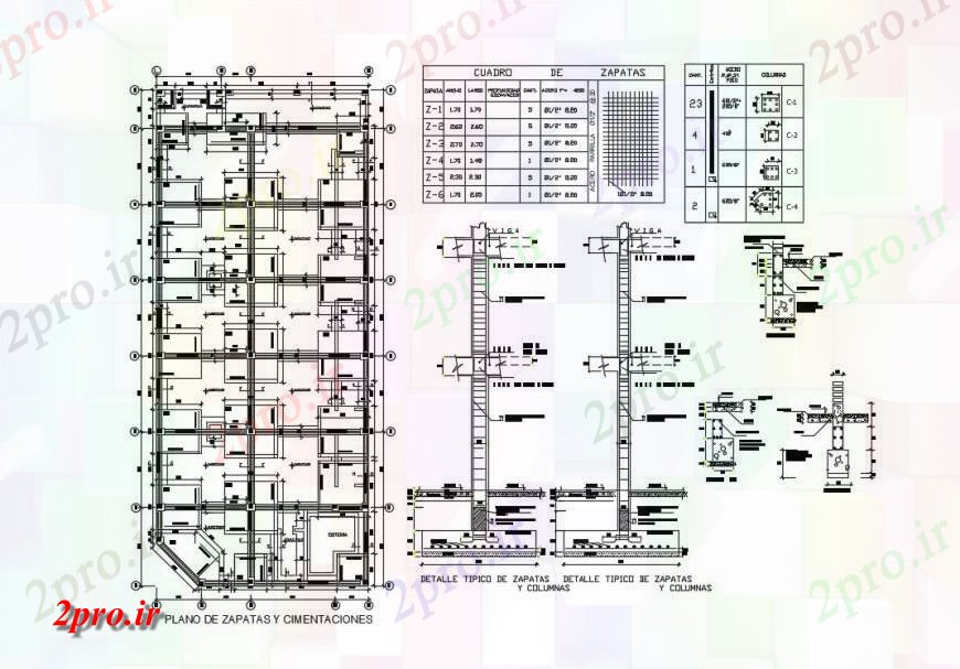 دانلود نقشه جزئیات ساخت و ساز طرحی و ساخت و ساز بنیاد ستون جزئیات هتل ساخت (کد131744)