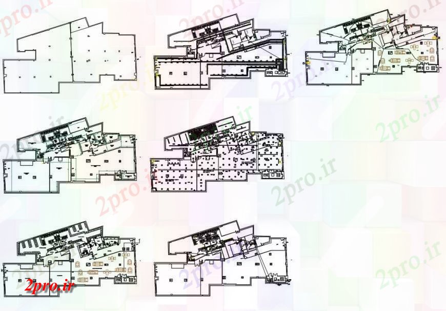 دانلود نقشه ورزشگاه ، سالن ورزش ، باشگاه تجملات توزیع سالن ورزش، نصب و راه اندازی برق، پایه و اساس و ساختار جزئیات 25 در 44 متر (کد131777)