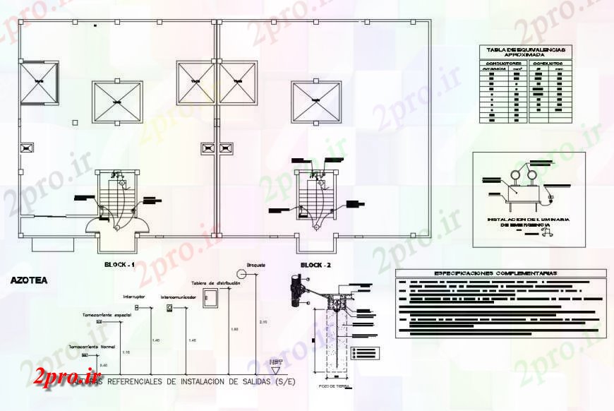 دانلود نقشه مسکونی  ، ویلایی ، آپارتمان  چند دان طبقه خانه فریم جزئیات طرحی بلوک 1 و 2 (کد131790)