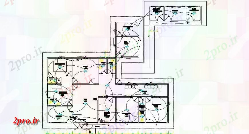 دانلود نقشه اتوماسیون و نقشه های برق برق جزئیات طراحی نصب و راه اندازی کلینیک  صحی (کد131823)