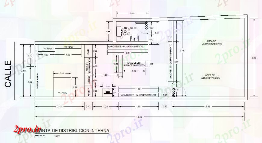 دانلود نقشه جزئیات و فضای داخلی شرکت دان تنها طرحی دفتر طرحی 4 در 12 متر (کد131842)