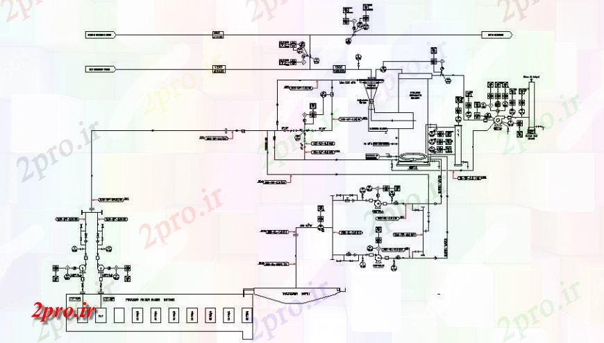 دانلود نقشه طراحی داخلی مدار الکتریکی نمودار جریان  دو بعدی    طرحی بلوک  (کد131844)