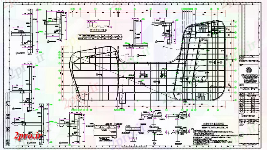 دانلود نقشه طراحی جزئیات تقویت کننده طبقه تقویت جزئیات و سه طبقه طرحی طبقه و تقویت نمودار (کد131863)