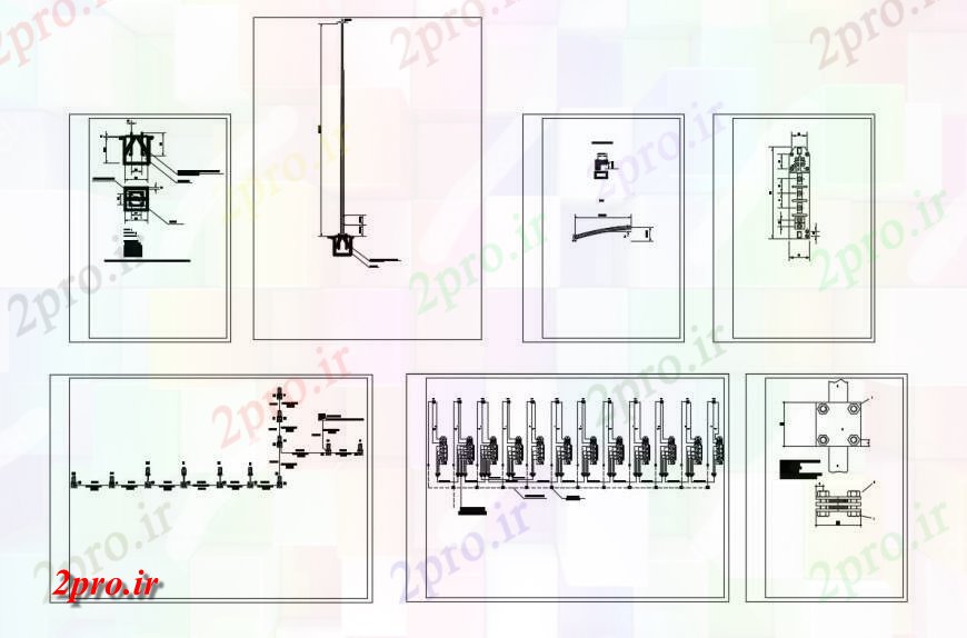 دانلود نقشه اتوماسیون و نقشه های برق خیابان طرحی قطب نور و نصب و راه اندازی جزئیات (کد131887)