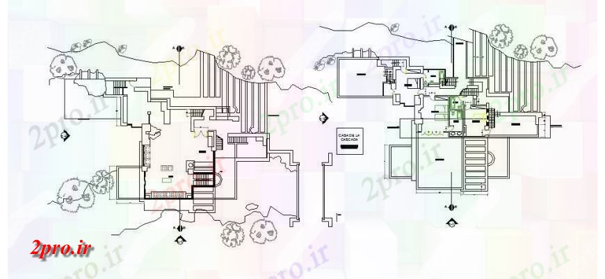 دانلود نقشه مسکونی  ، ویلایی ، آپارتمان   دو بعدی  از طرحی خانه جزئیات   (کد132014)