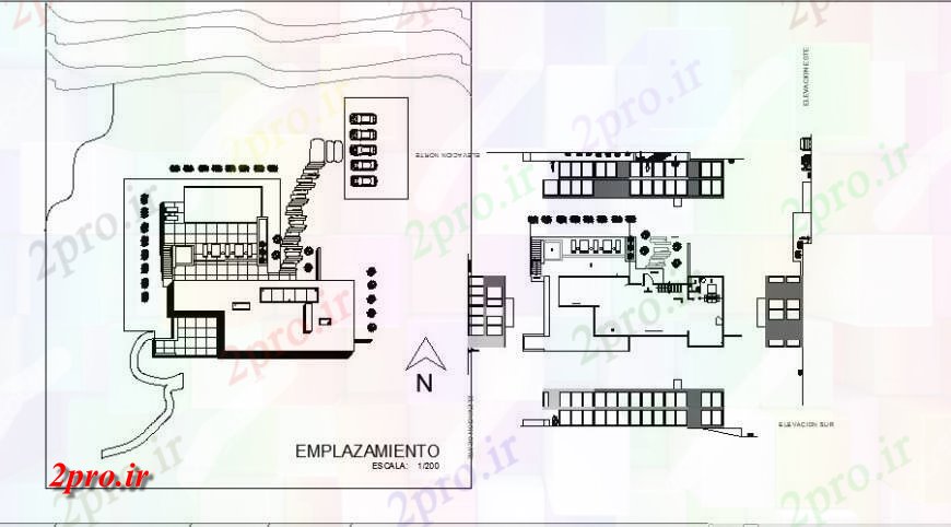 دانلود نقشه کارخانه صنعتی  ، کارگاه نما و طرحی جزئیات از ساختمان های صنعتی  جزئیات  چیدمان  دو بعدی   (کد132017)