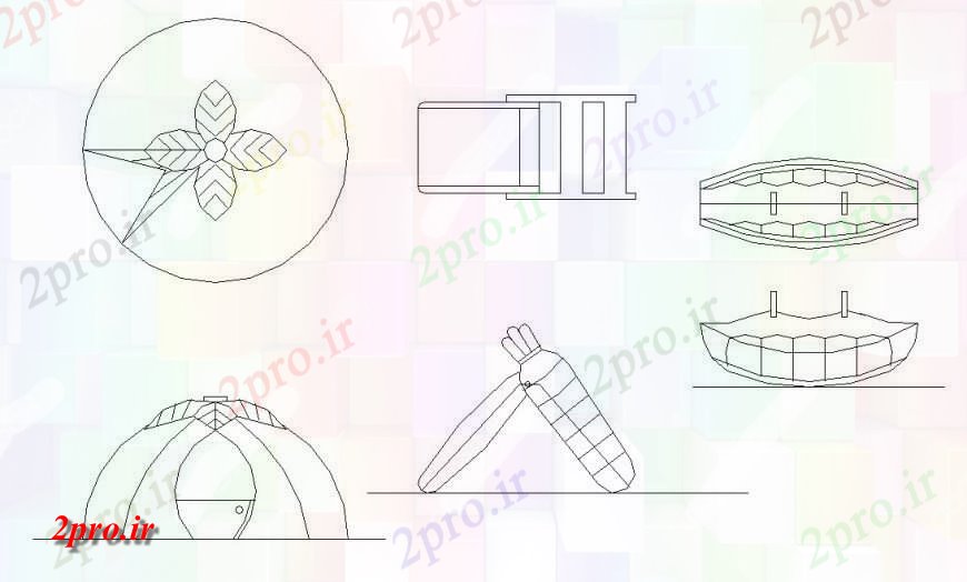 دانلود نقشه باغ تجهیزات باغ  در  اتوکد (کد132021)