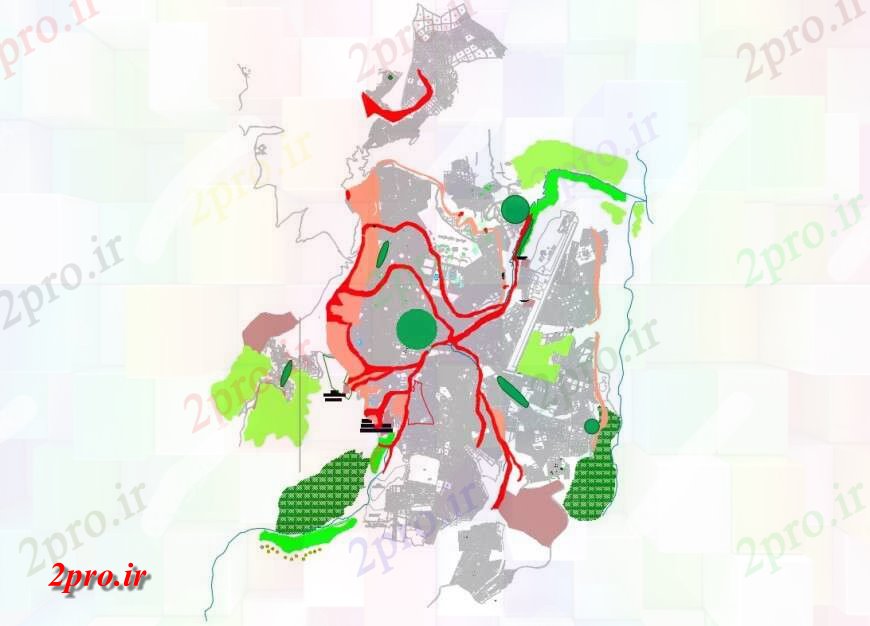 دانلود نقشه برنامه ریزی شهری برنامه ریزی شهر زمین نقشه های (کد132096)