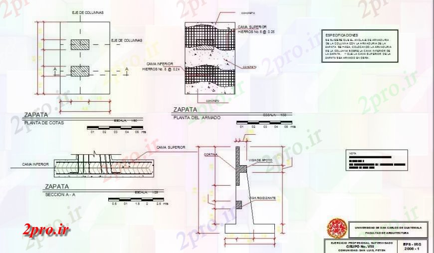 دانلود نقشه جزئیات ساخت و ساز دیوار حائل ساختار جزئیات  بلوک ساخت و ساز  (کد132115)