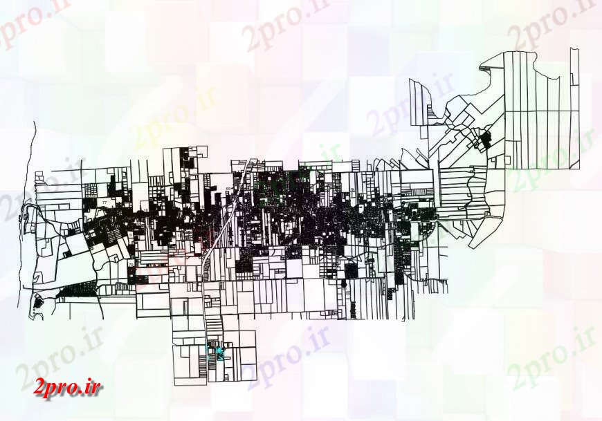 دانلود نقشه برنامه ریزی شهری برنامه ریزی شهری از شهرستان از  برنامه ریزی شهر الدورادو طراحی جزئیات  (کد132135)