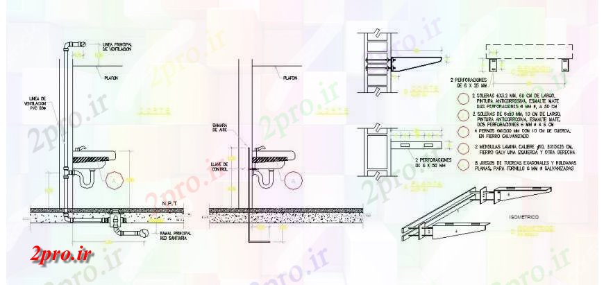 دانلود نقشه بلوک های بهداشتی جزئیات لگن سرویس بهداشتی - دستشویی بهداشتی  دو بعدی    طرحی  (کد132136)