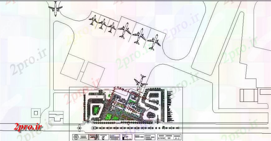 دانلود نقشه فرودگاه فرودگاه سان تومه گیاهان توزیع طرحی های  (کد132230)