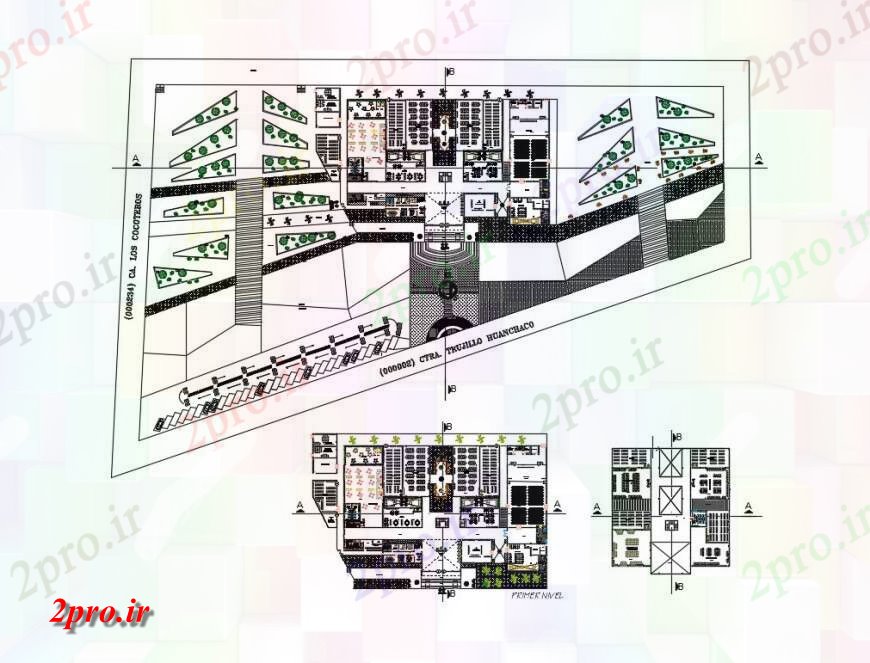 دانلود نقشه هایپر مارکت - مرکز خرید - فروشگاه خرید ساختمان مرکز با طرحی کلی سالن جزئیات 47 در 90 متر (کد132234)