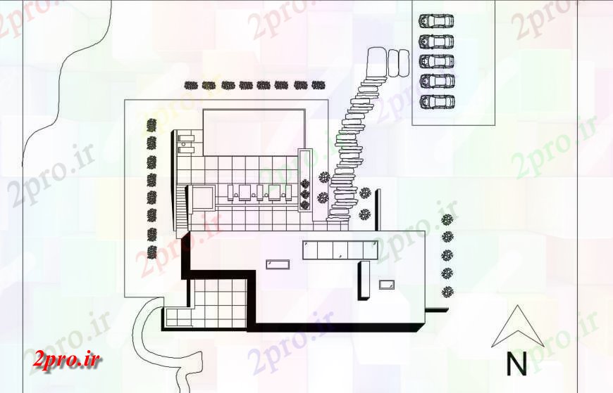 دانلود نقشه معماری معروف معماری ساختمان طرحی جزئیات طرحی 16 در 31 متر (کد132294)