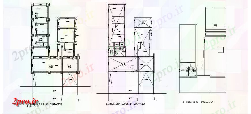 دانلود نقشه طراحی جزئیات ساختار سازه و طرحی جزئیات پایه و اساس طراحی  اتوکد (کد132335)