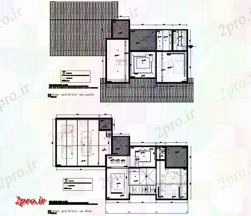 دانلود نقشه برق مسکونی سقف ویلایی 12 در 20 متر (کد132380)