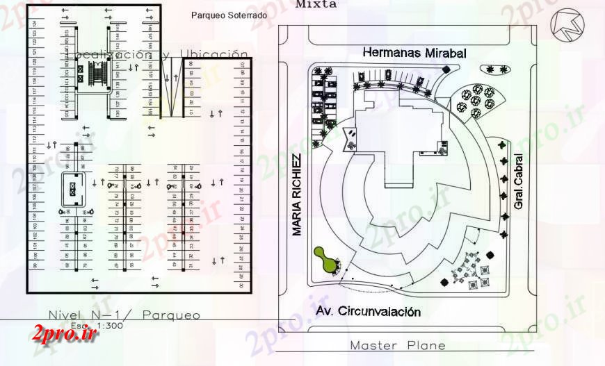 دانلود نقشه جزئیات و فضای داخلی شرکت  طرحی ساختمان تجاری و پارکینگ جزئیات فضای  بلوک (کد132523)