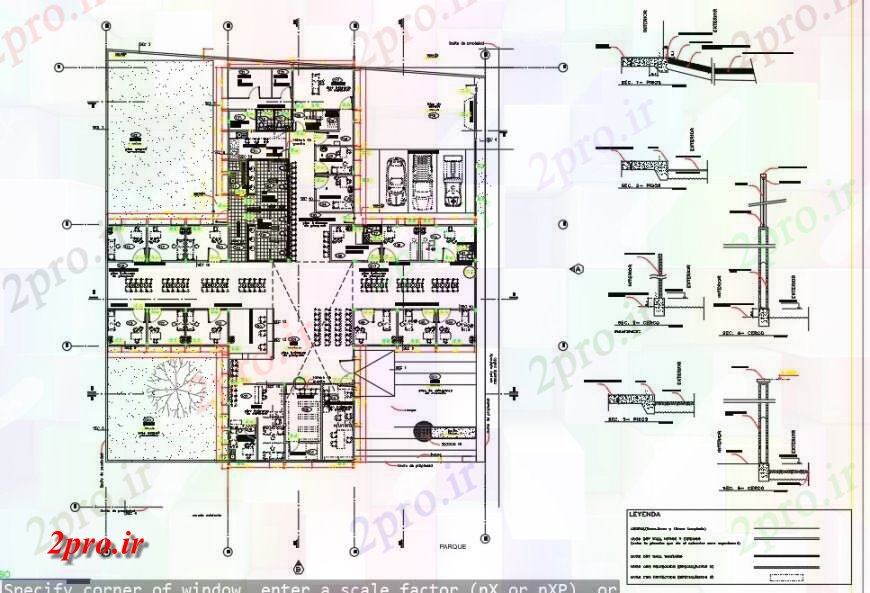 دانلود نقشه جزئیات و فضای داخلی شرکت  دفتر طرحی جزئیات  دو بعدی   ساخت و ساز  طرحی واحد  (کد132542)
