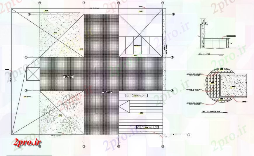 دانلود نقشه جزئیات ساخت و ساز طرحی سقف جزئیات  دو بعدی   ساخت و ساز  طرحی واحد اتوکد (کد132549)
