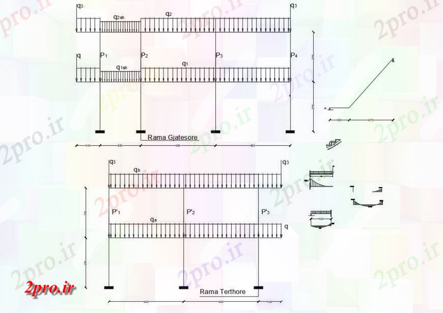 دانلود نقشه طراحی جزئیات ساختار نما حصار فلزی و بخش (کد132551)
