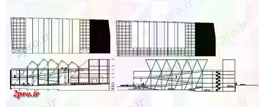 دانلود نقشه طراحی جزئیات ساختار ساختمان طراحی جزئیات نمای ساختاری اتوکد (کد132625)