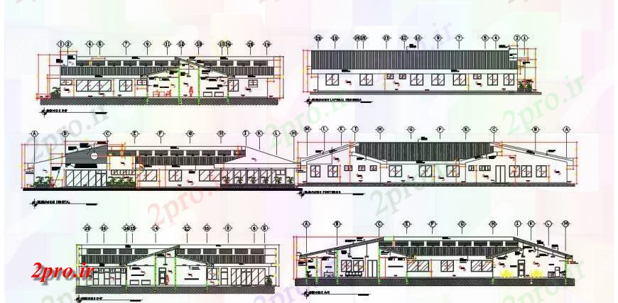 دانلود نقشه جزئیات و فضای داخلی شرکت  طرحی جزئیات تجارت ساختمان طرحی  دو بعدی    (کد132685)