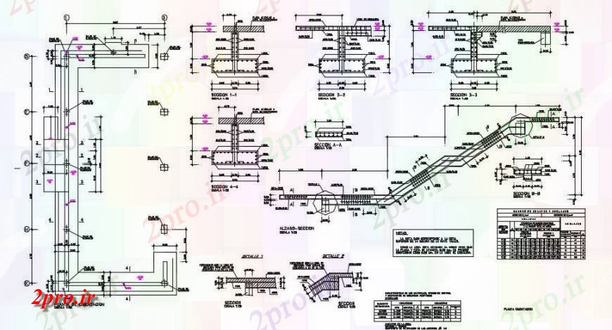 دانلود نقشه جزئیات ساخت و ساز بنیاد طرحی ساخت و ساز جزئیات (کد132755)