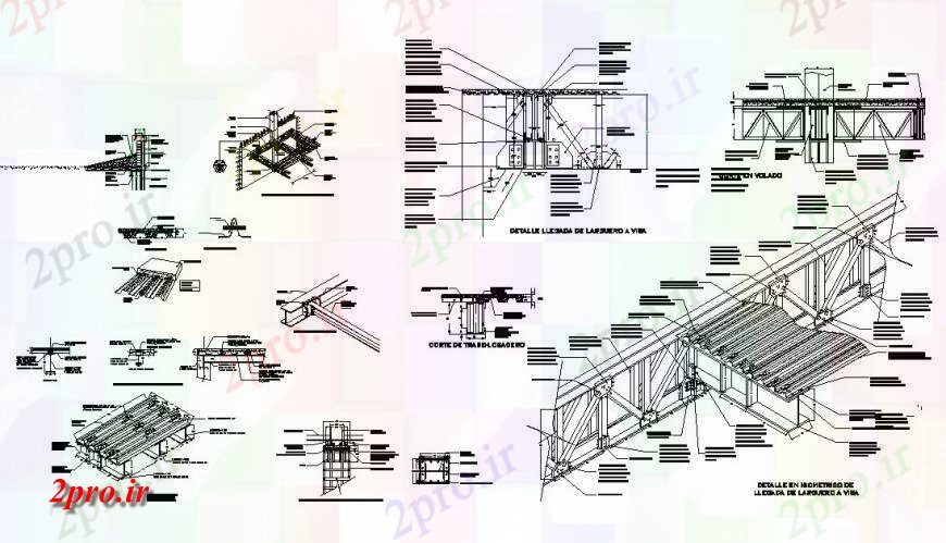 دانلود نقشه جزئیات ساخت و ساز سقف  ساختاری نظر طرحی واحد ساخت و ساز اتوکد (کد132780)