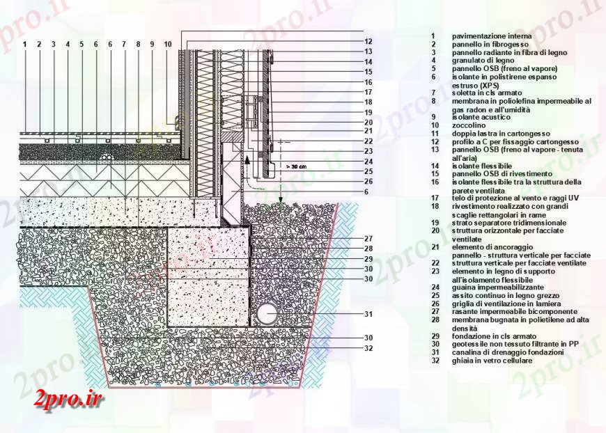 دانلود نقشه جزئیات ساخت و ساز بتن جزئیات ساخت و ساز دیوار دیوار دفتر (کد132986)
