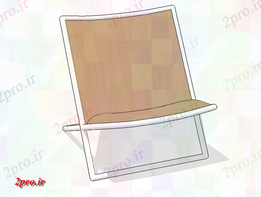 دانلود نقشه میز و صندلی قیچی صندلی نما جزئیات تریدی مدل  طرحی تا (کد133120)