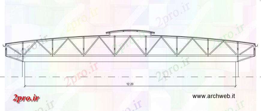 دانلود نقشه جزئیات ساخت پل پل و زیرگذر مقابل مقطعی جزئیات (کد133137)