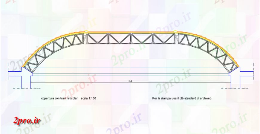 دانلود نقشه جزئیات ساخت پل پل مقابل مقطعی جزئیات (کد133149)