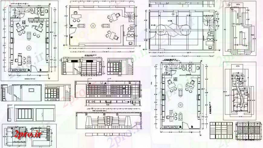 دانلود نقشه مسکونی ، ویلایی ، آپارتمان طرحی خانه با شرح از یک 6 در 10 متر (کد133167)