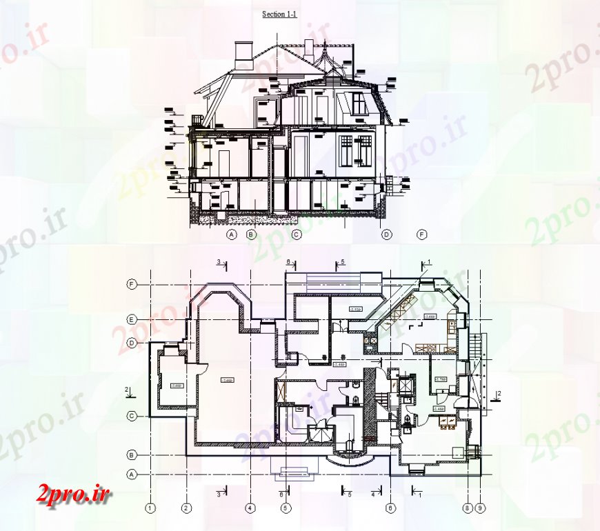 دانلود نقشه مسکونی  ، ویلایی ، آپارتمان  طرحی ویلا های تاریخی و بخش با طراحی معماری (کد133174)