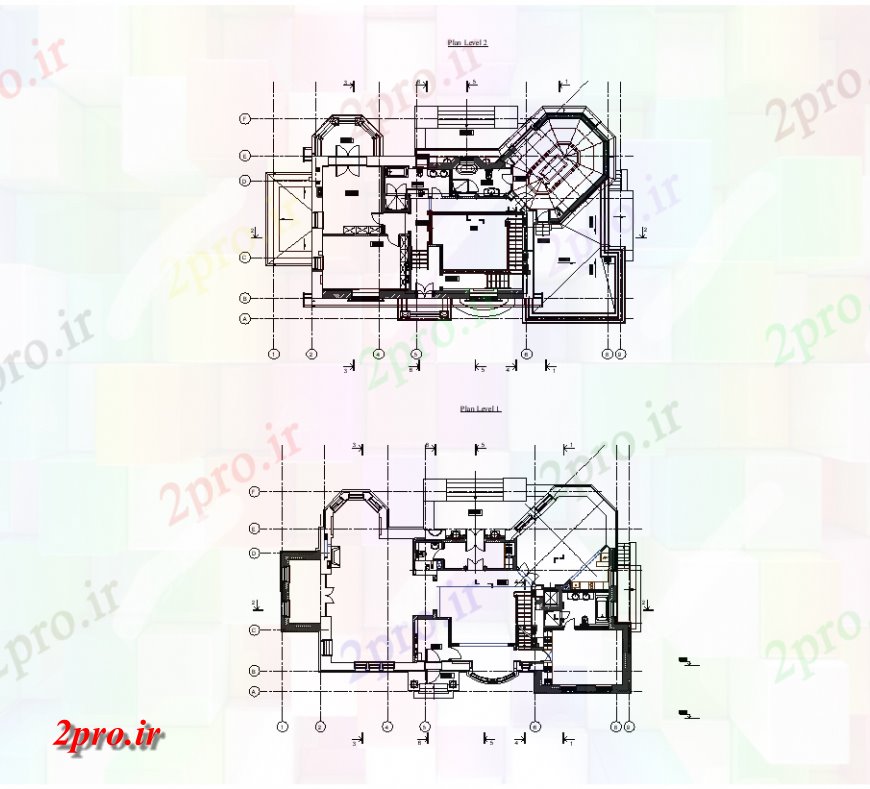 دانلود نقشه مسکونی ، ویلایی ، آپارتمان طرحی طبقه از خانه طراحی تاریخی معماری 15 در 26 متر (کد133180)