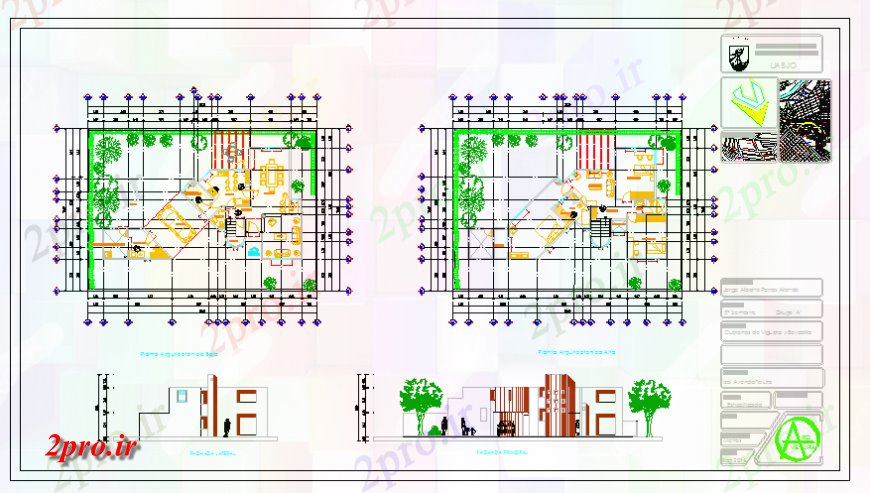 دانلود نقشه مسکونی  ، ویلایی ، آپارتمان  طرحی کار و نما ویلایی طراحی (کد133192)