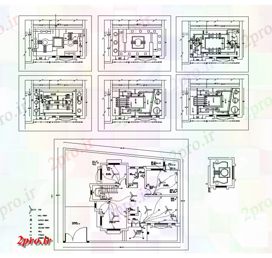 دانلود نقشه طراحی جزئیات ساختار ساختار سقف چیدمان اتوکد 11 در 12 متر (کد133307)