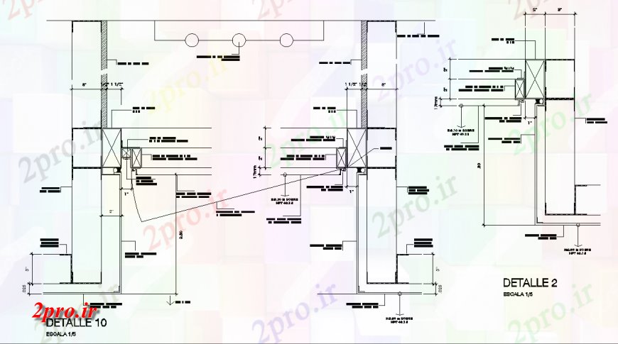 دانلود نقشه طراحی جزئیات ساختار طرحی از جزئیات طرحی ساختاری؛ (کد133341)