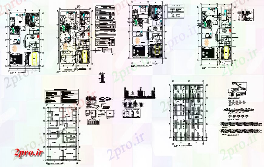 دانلود نقشه برق مسکونی مسکن ساختمان مسکونی نصب و راه اندازی الکتریکی چیدمان 10 در 17 متر (کد133412)