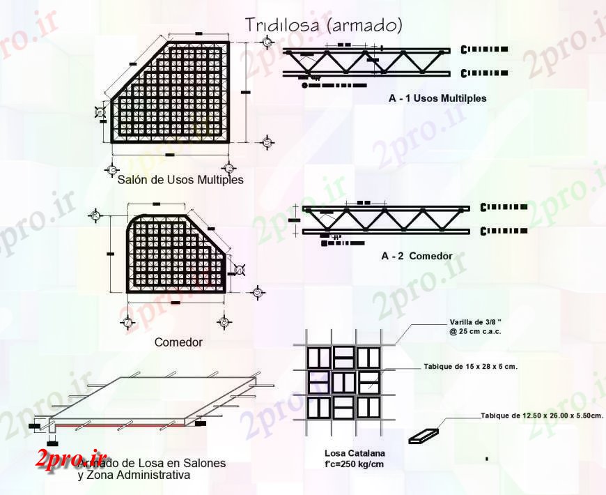 دانلود نقشه جزئیات پله و راه پله  Aeme با fladstone در سالن و منطقه اداری جزئیات (کد133479)