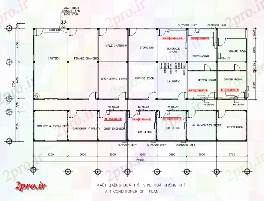 دانلود نقشه مسکونی  ، ویلایی ، آپارتمان  نما جزئیات خانه کارکنان و برنامه ریزی  چیدمان (کد133539)