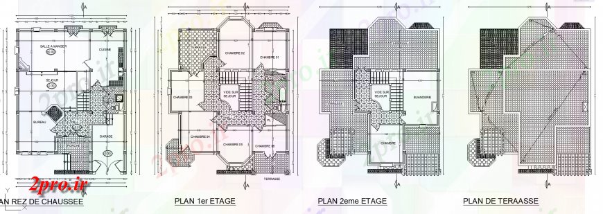 دانلود نقشه مسکونی  ، ویلایی ، آپارتمان  طرحی خانه با یک OFA دقیق (کد133602)