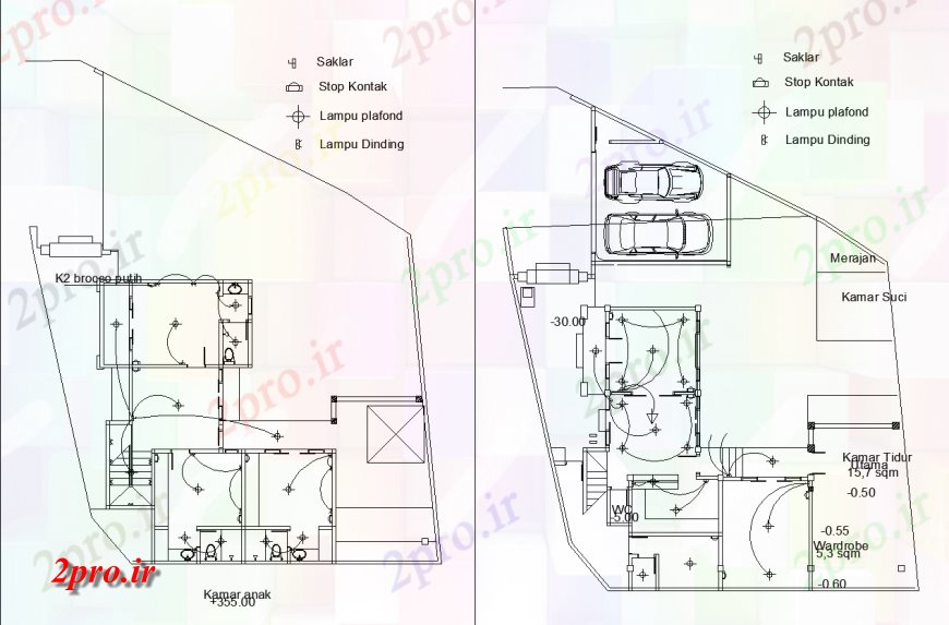 دانلود نقشه طراحی داخلی طراحی الکتریکی با جزئیات و (کد133732)