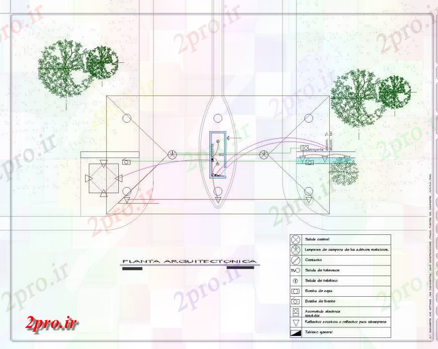 دانلود نقشه اتوماسیون و نقشه های برق سقف برق  دروازه طراحی (کد133741)