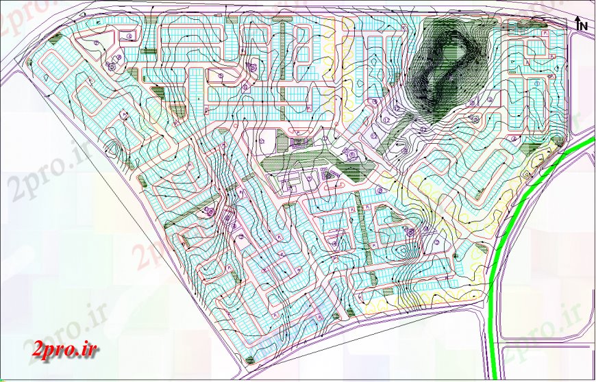دانلود نقشه  ساختمان دولتی ، سازمانی طرحی شهر پایه و اساس با یک  با شرح و  (کد133755)