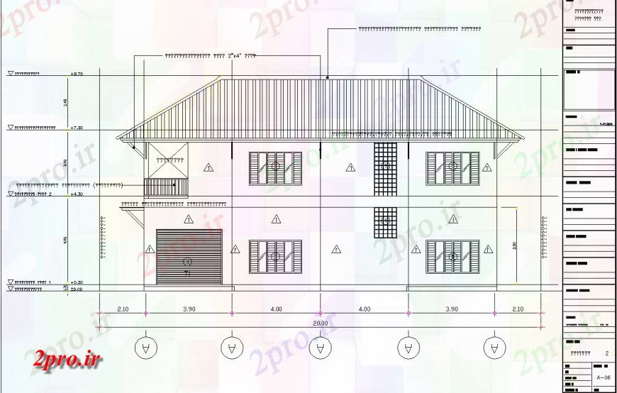 دانلود نقشه مسکونی ، ویلایی ، آپارتمان طرحی خانه با یک جزئیات 7 در 12 متر (کد133775)